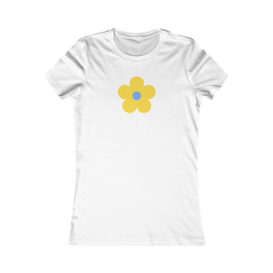 Yellow Flower Slim Fit Tee