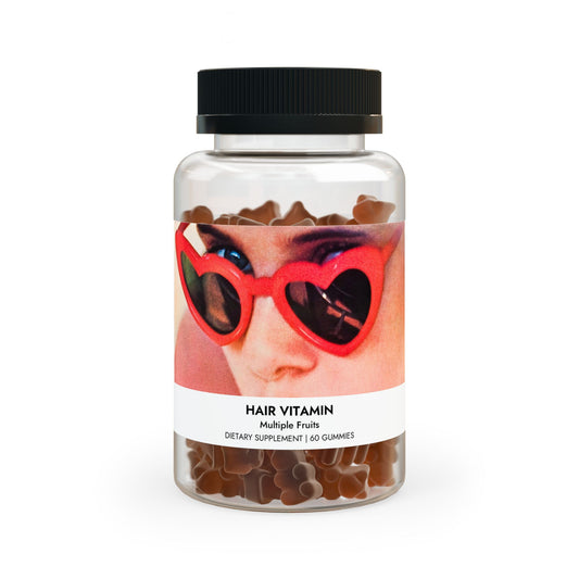 Red Heart Sunglasses Hair Vitamin Gummies