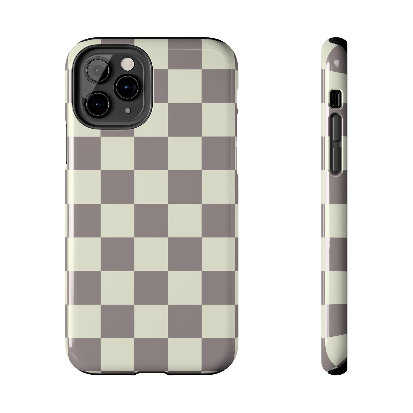 Checkerboard Tough Phone Case in Light