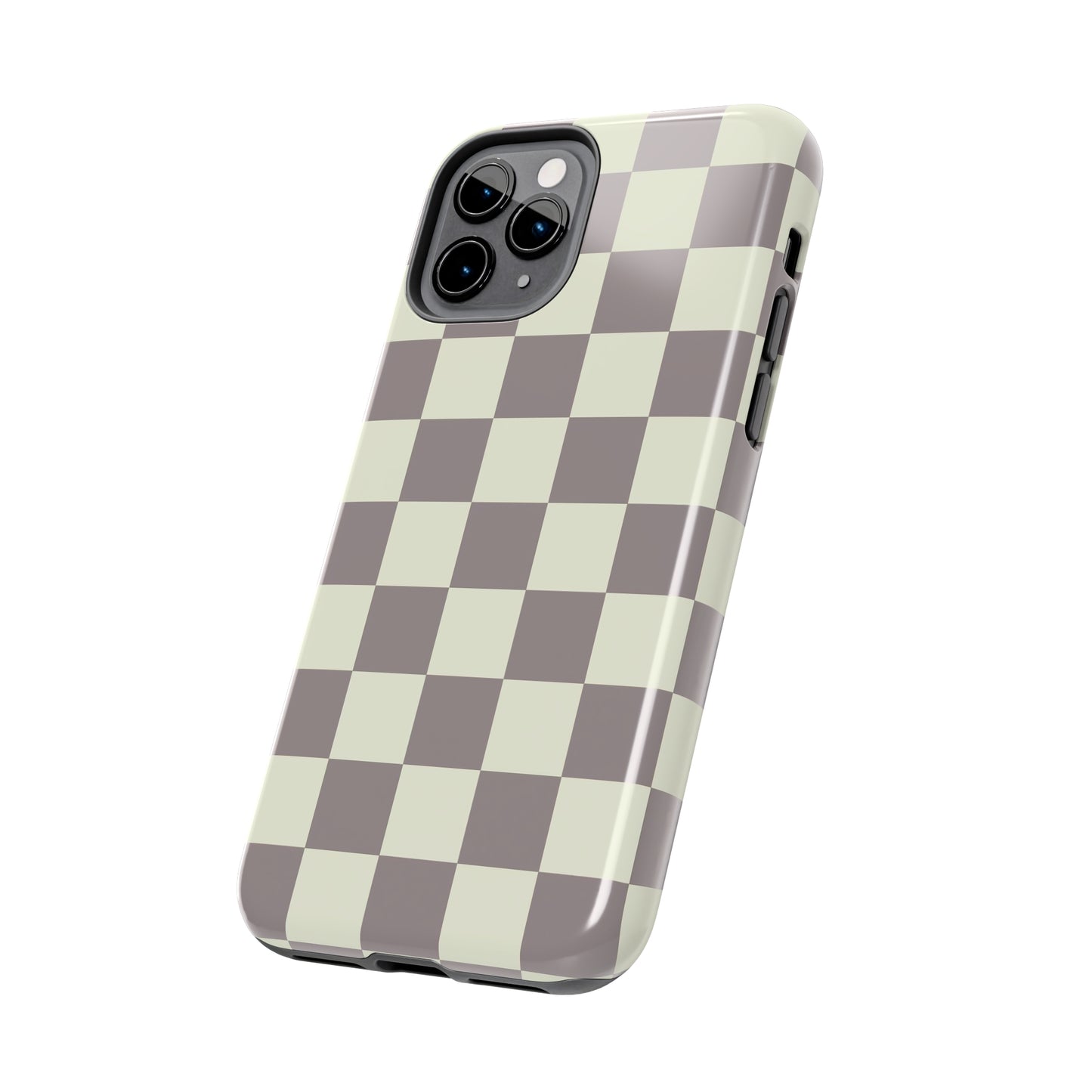 Checkerboard Tough Phone Case in Light