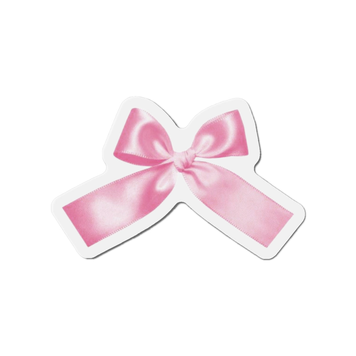 Pink Bow Die-Cut Magnets