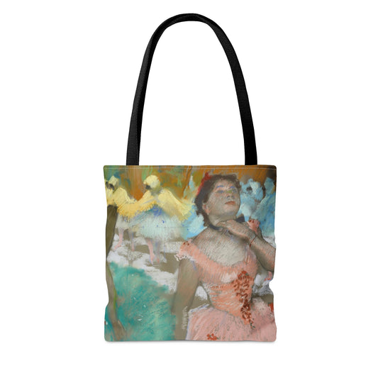 Teal and Pink Ballerinas Tote Bag