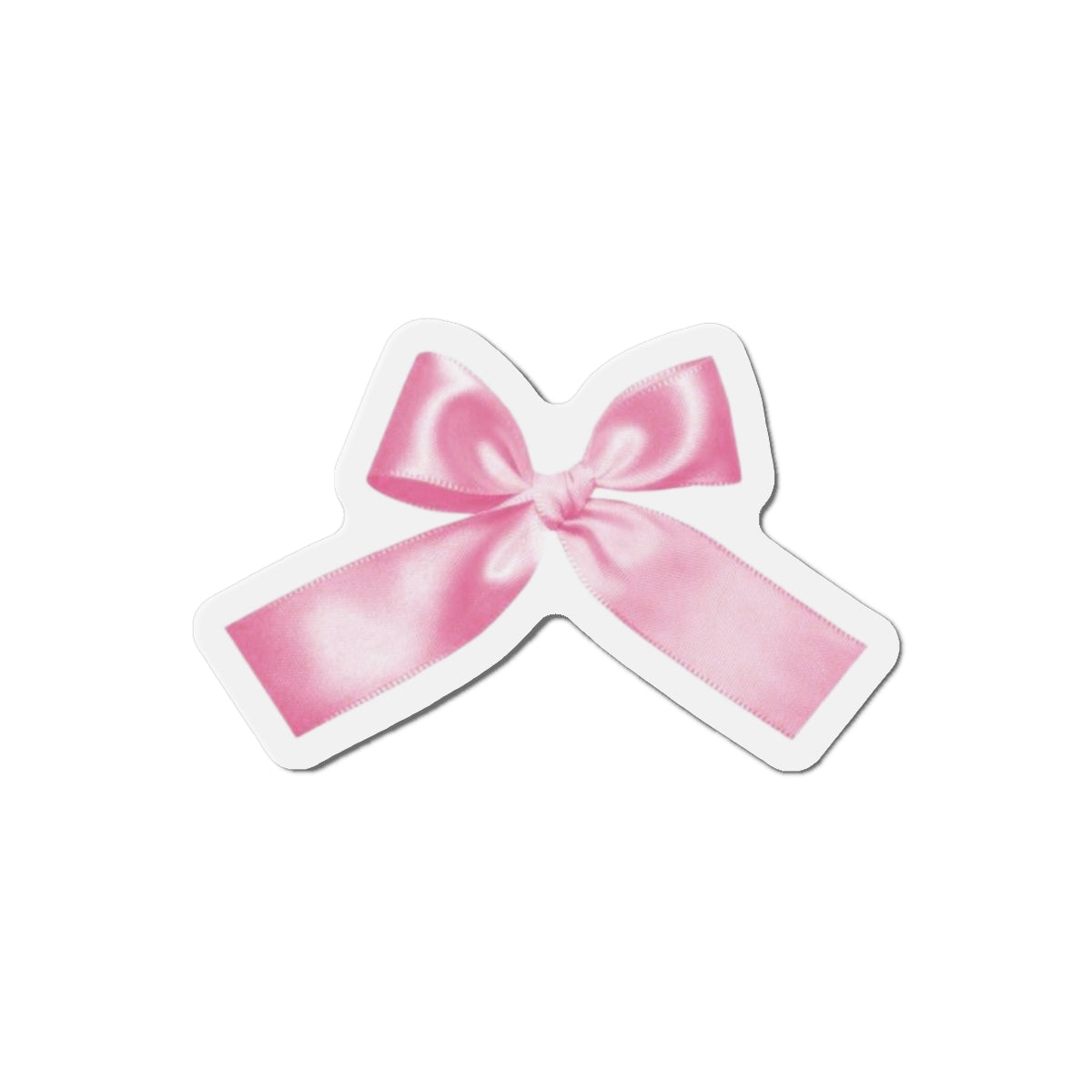 Pink Bow Die-Cut Magnets