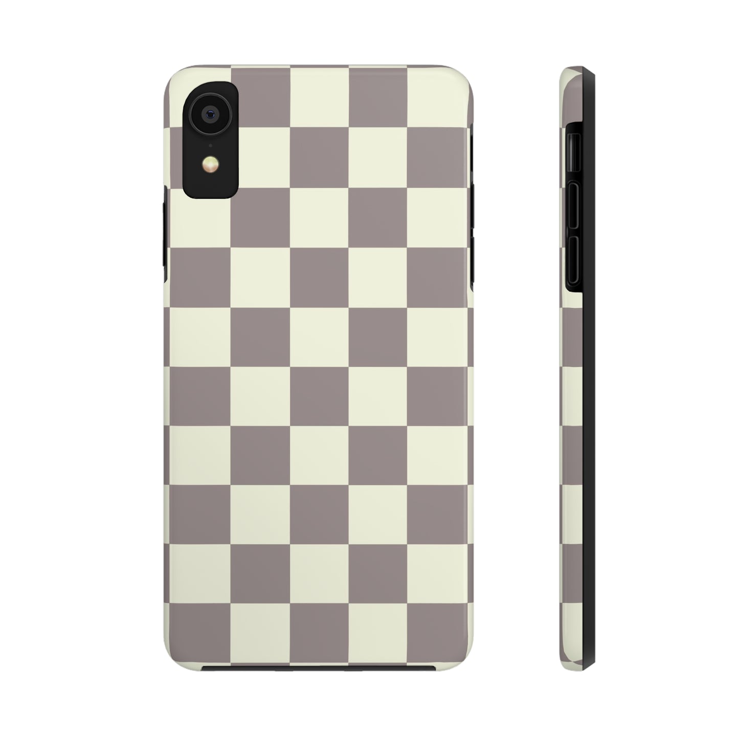 Checkerboard Tough Phone Case in Light