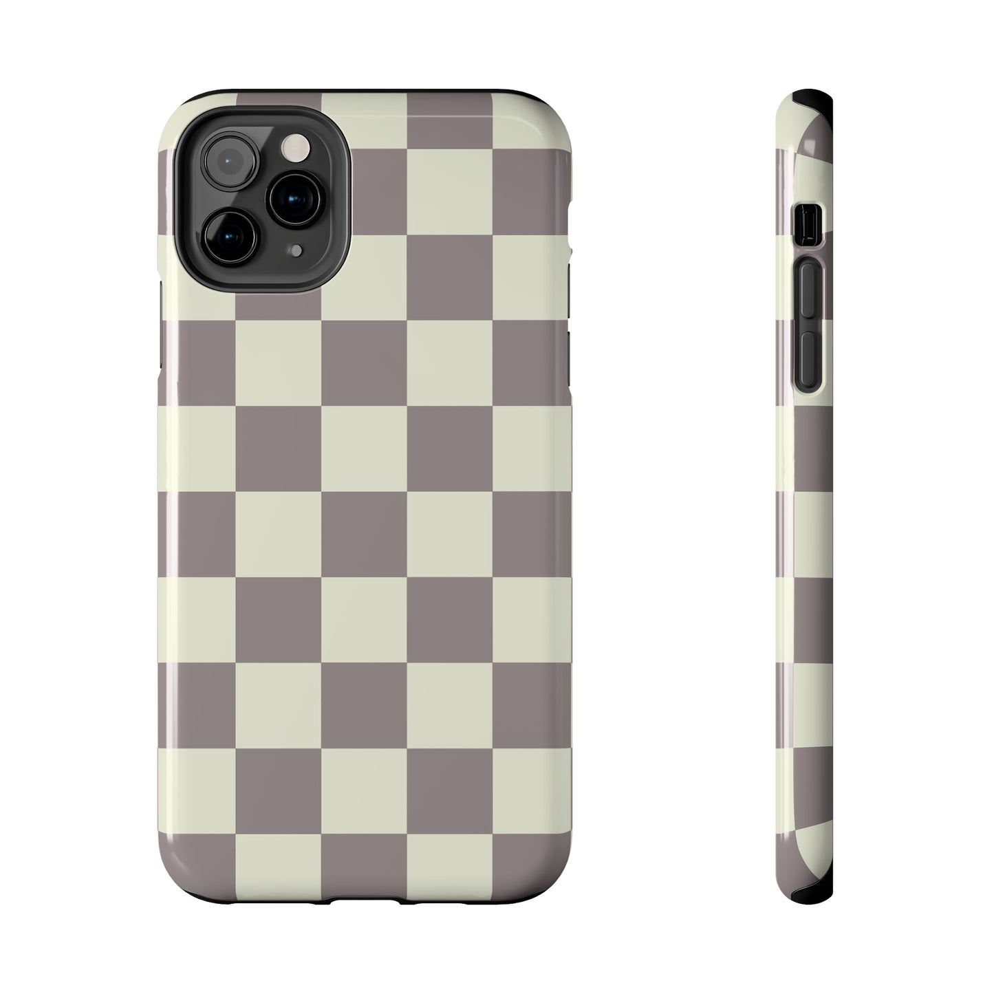 Checkerboard Tough Phone Case in Light