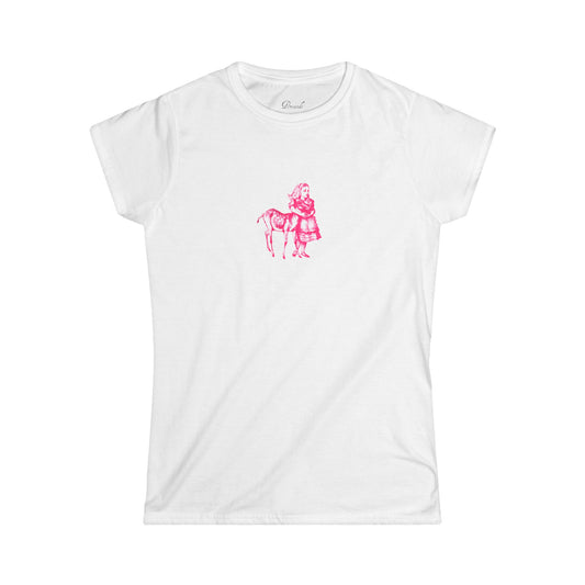 Pink Alice and Fawn Slim Fit Tee
