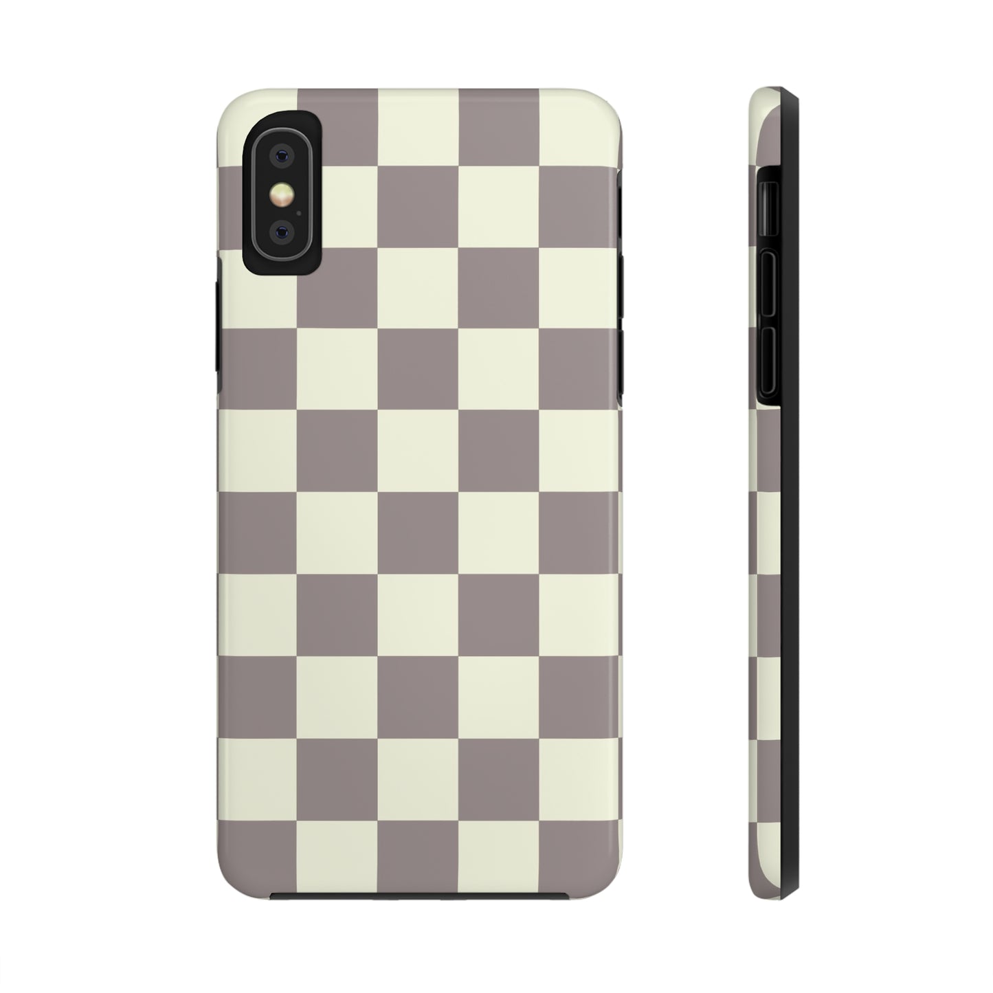 Checkerboard Tough Phone Case in Light