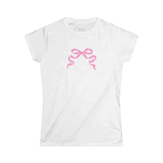 Pink Bow Slim Fit Tee