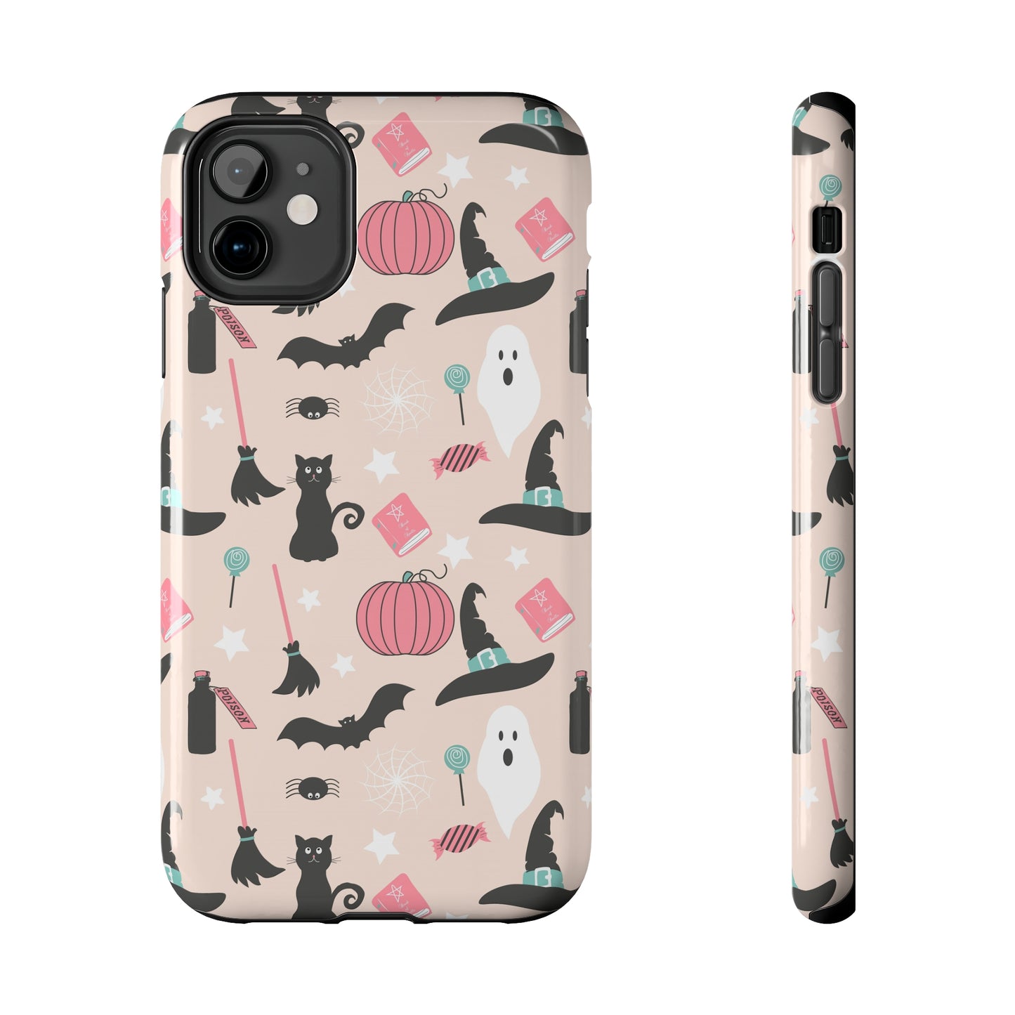 Pink Halloween Print Phone Case