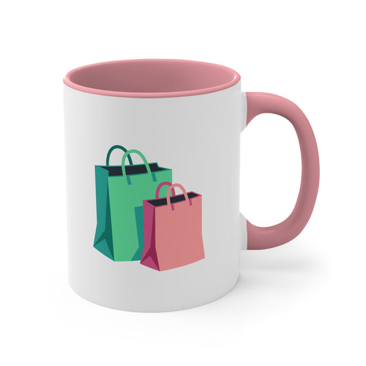 Shopping Bags Emoji Accent Mug