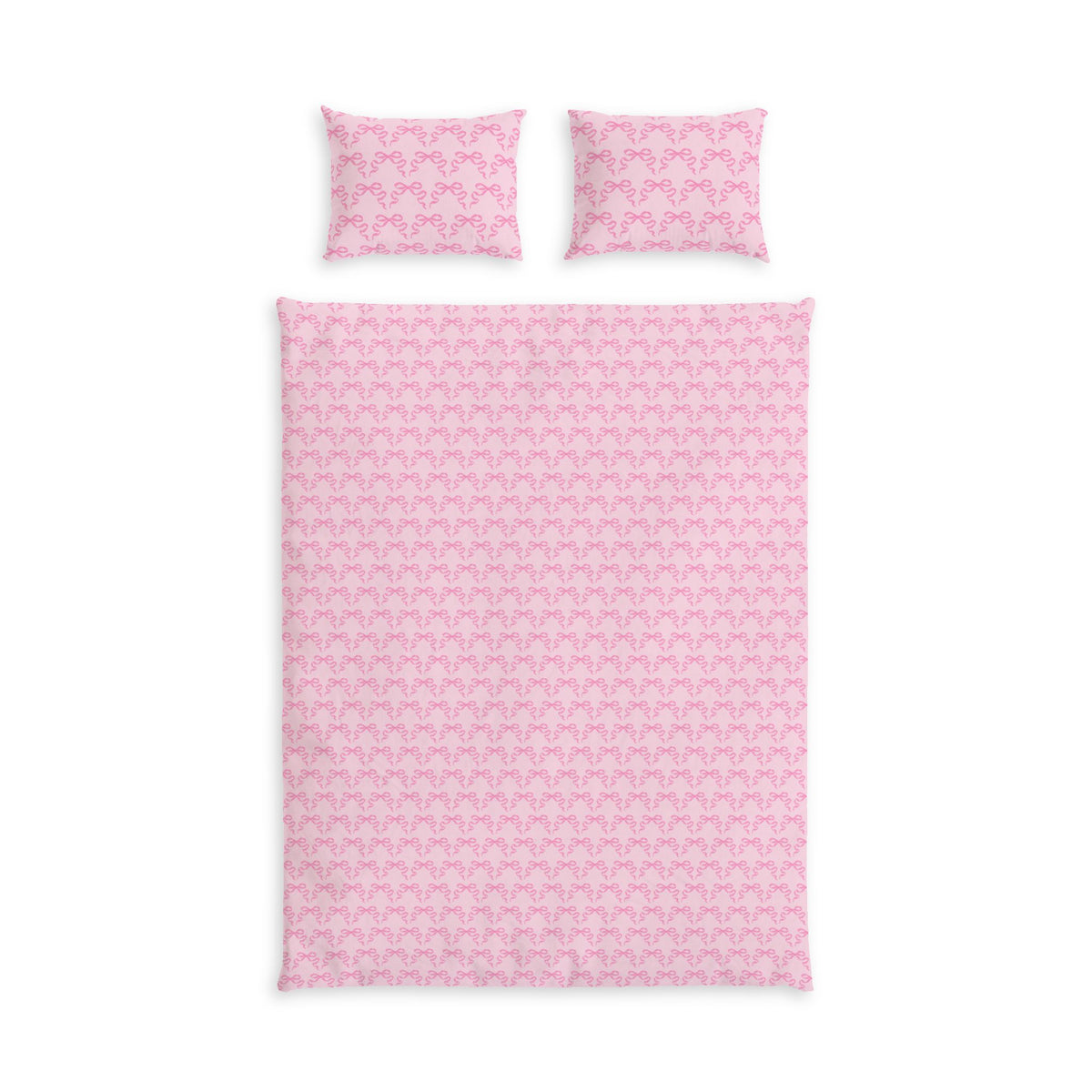 Pink Bows Cotton Bed Set