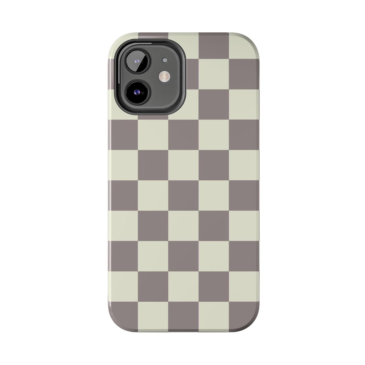 Checkerboard Tough Phone Case in Light