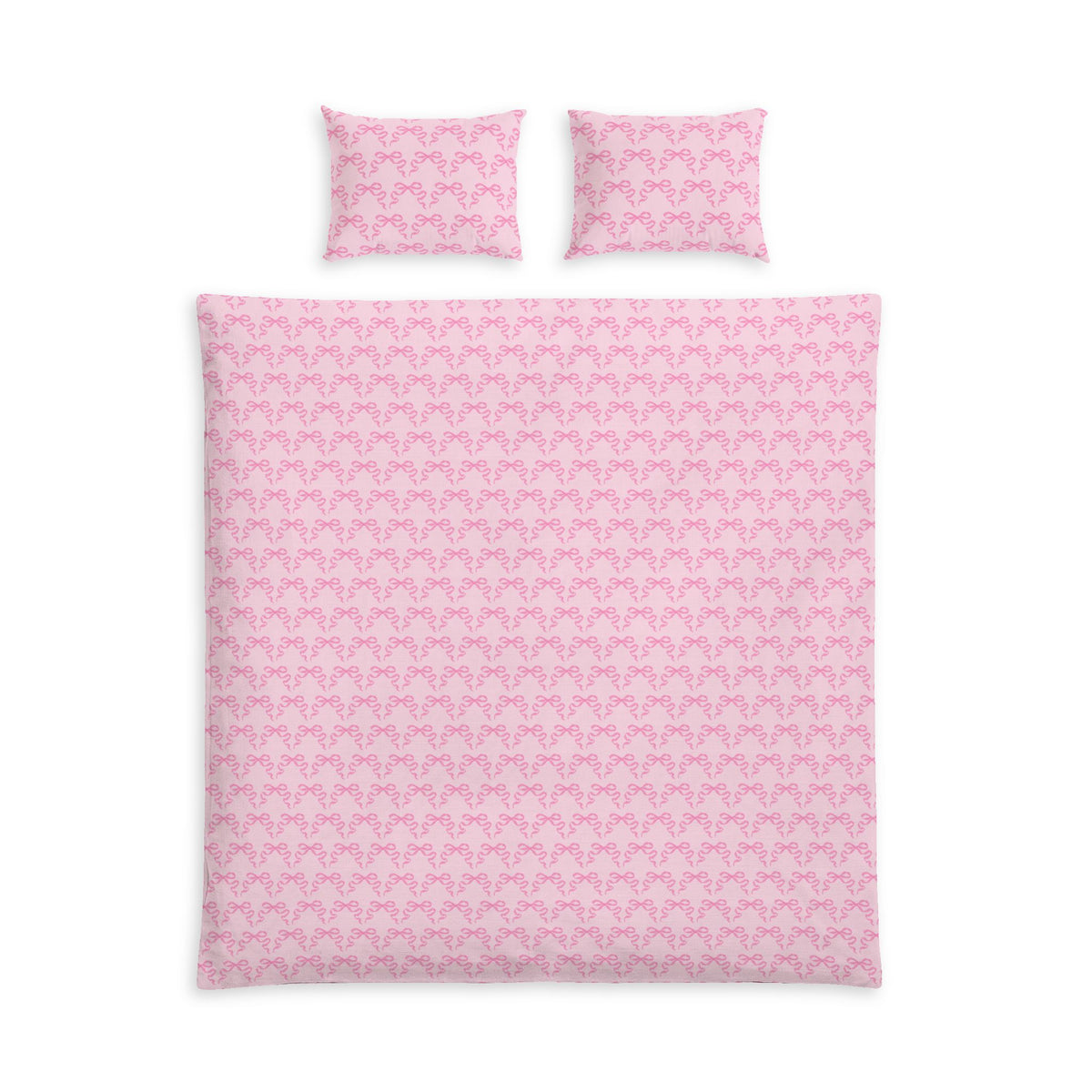 Pink Bows Cotton Bed Set