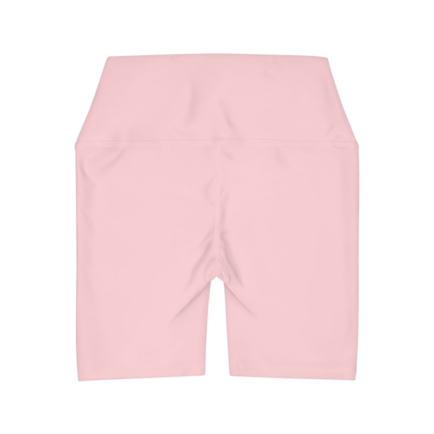 Blush Pink High Waisted Yoga Shorts