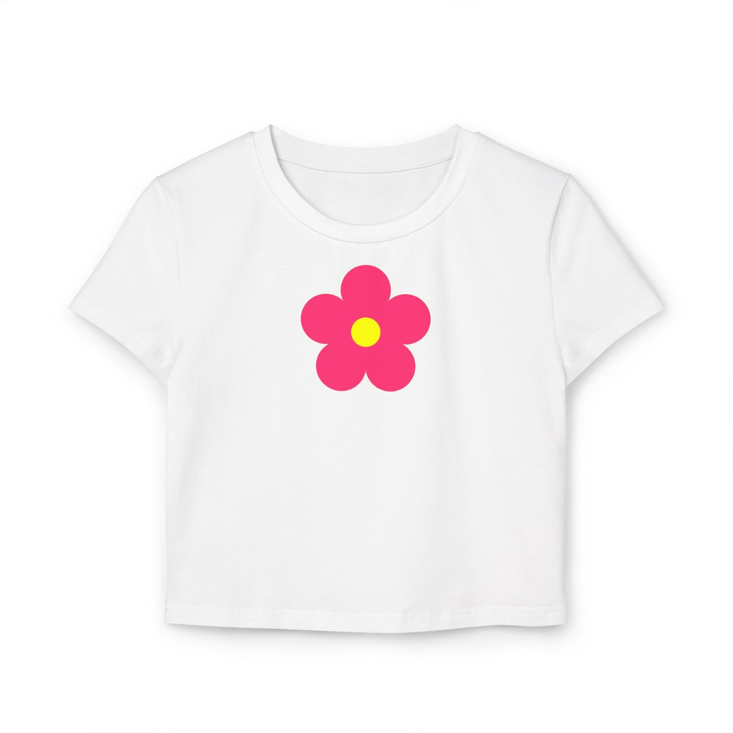 Pink Flower Organic Cotton Baby Tee