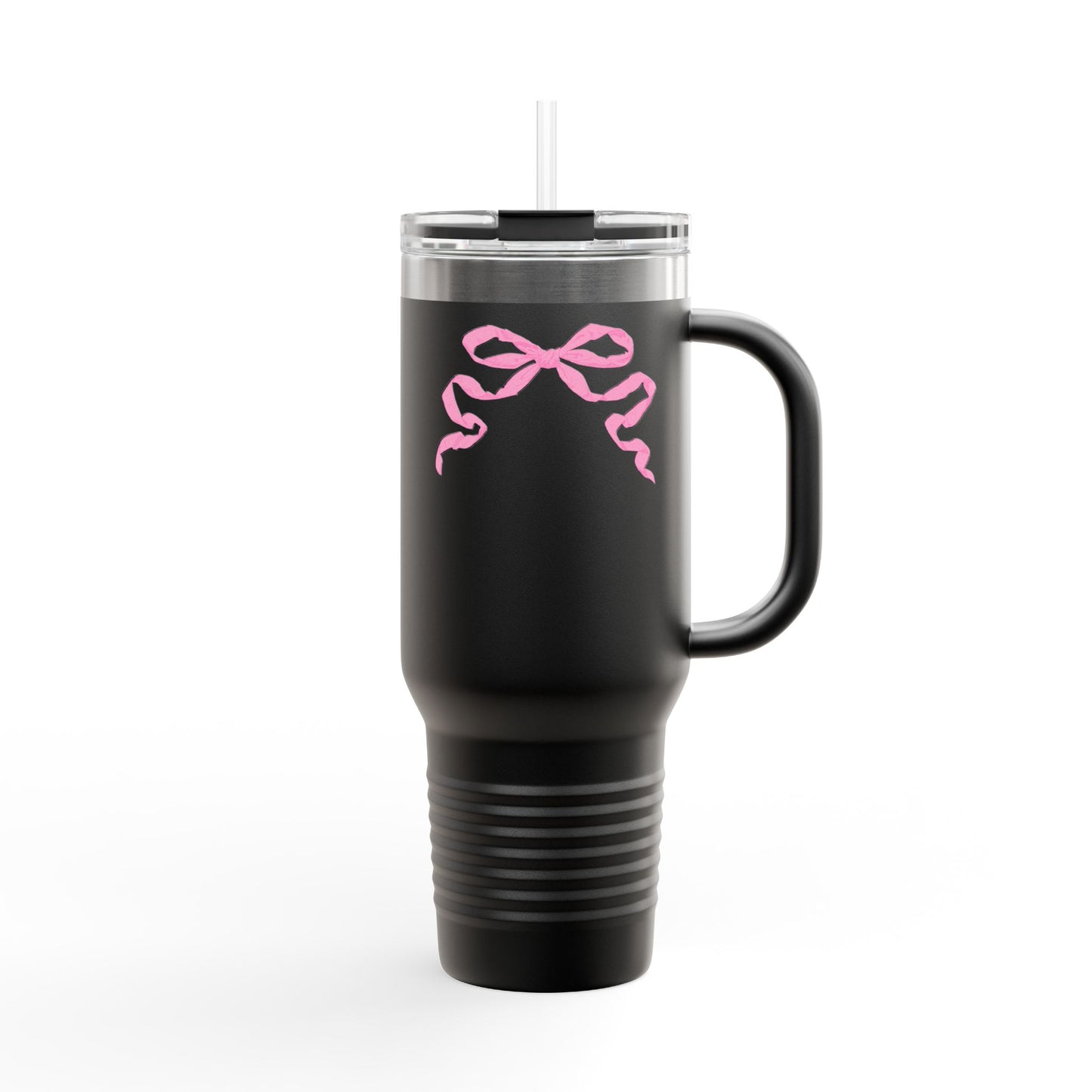 Pink Bow Insulated Tumbler