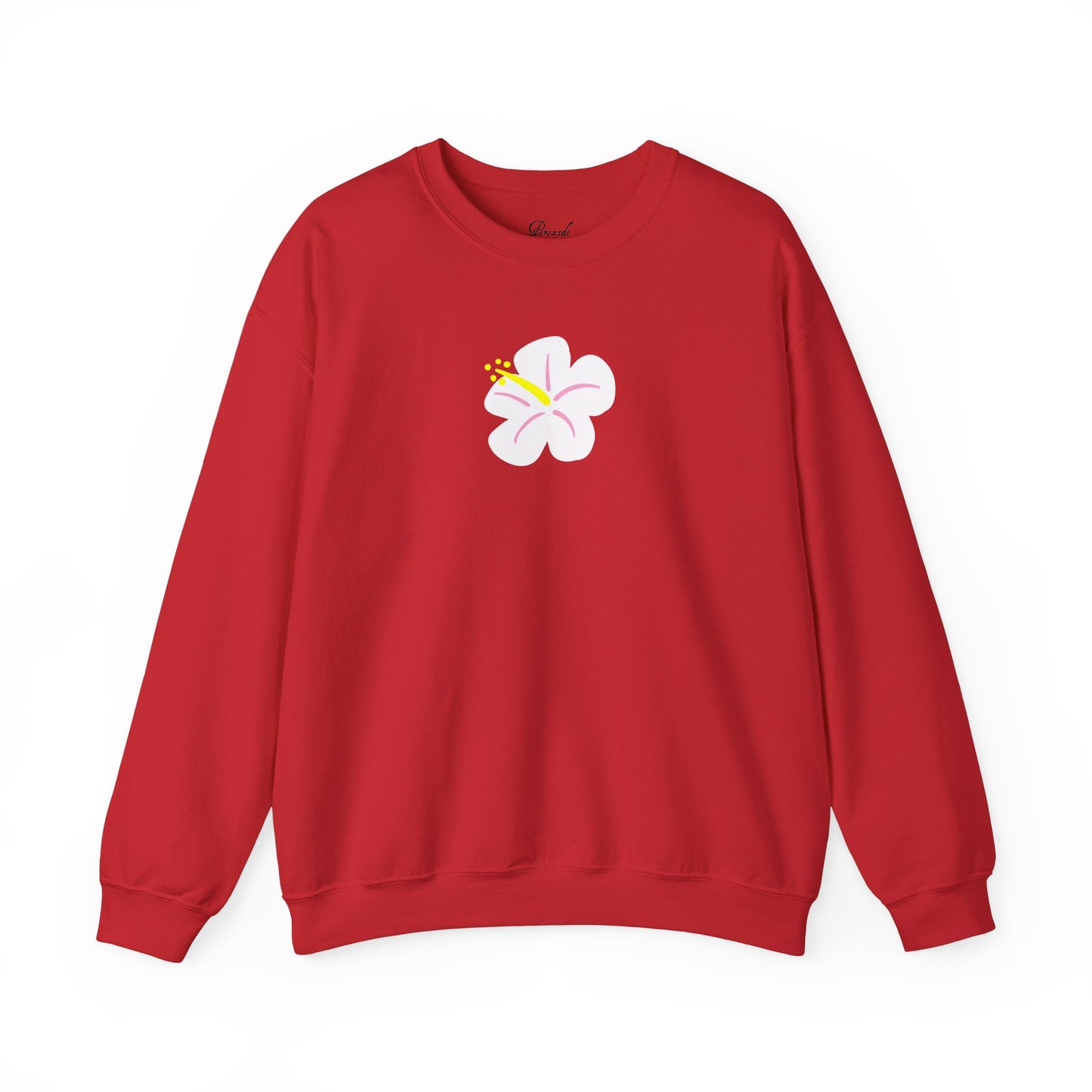 White Hibiscus Sweatshirt