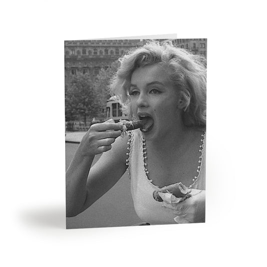 Marilyn Monroe Eating A Hot Dog Card Set