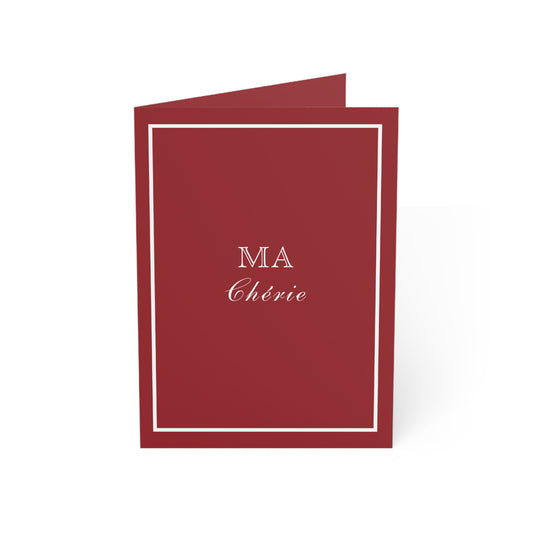 Ma Chérie Cards in Red