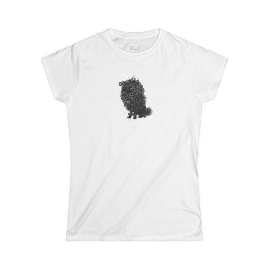 Black Poodle Slim Fit Tee