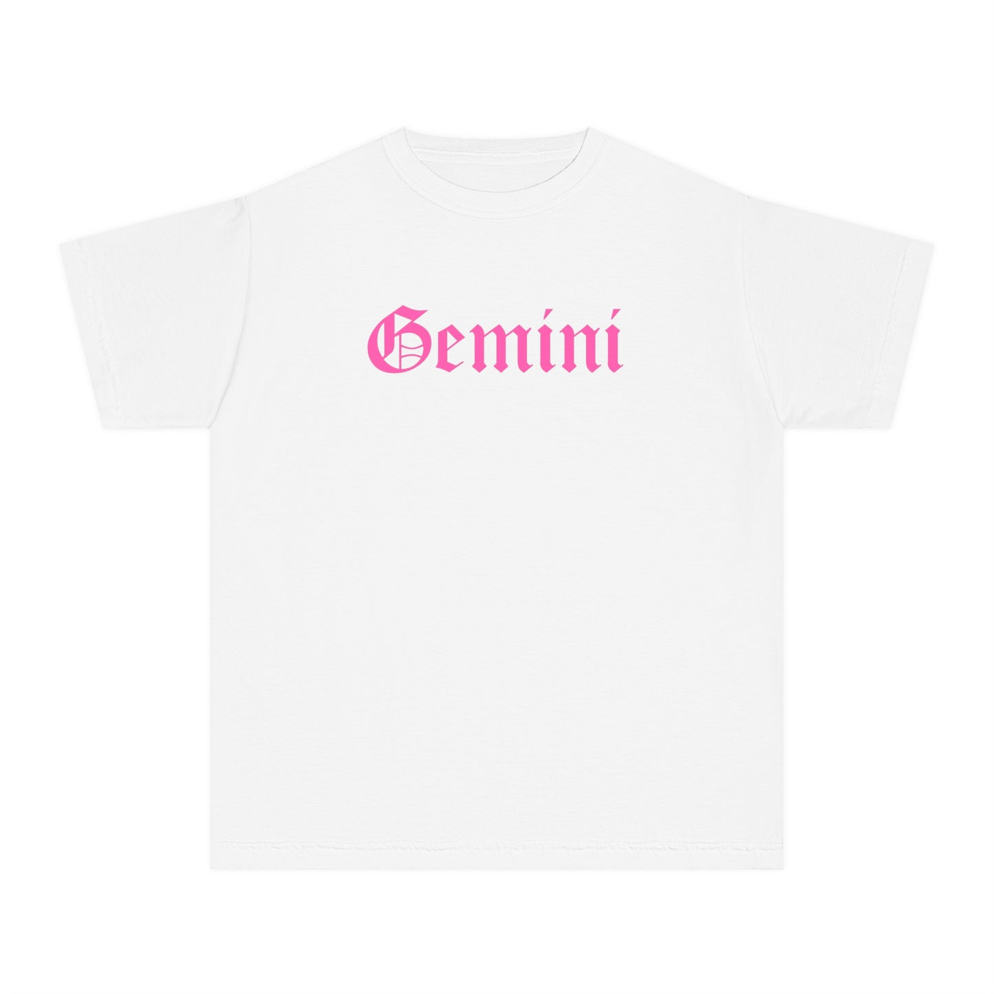 Gemini Pink Text Baby Tee