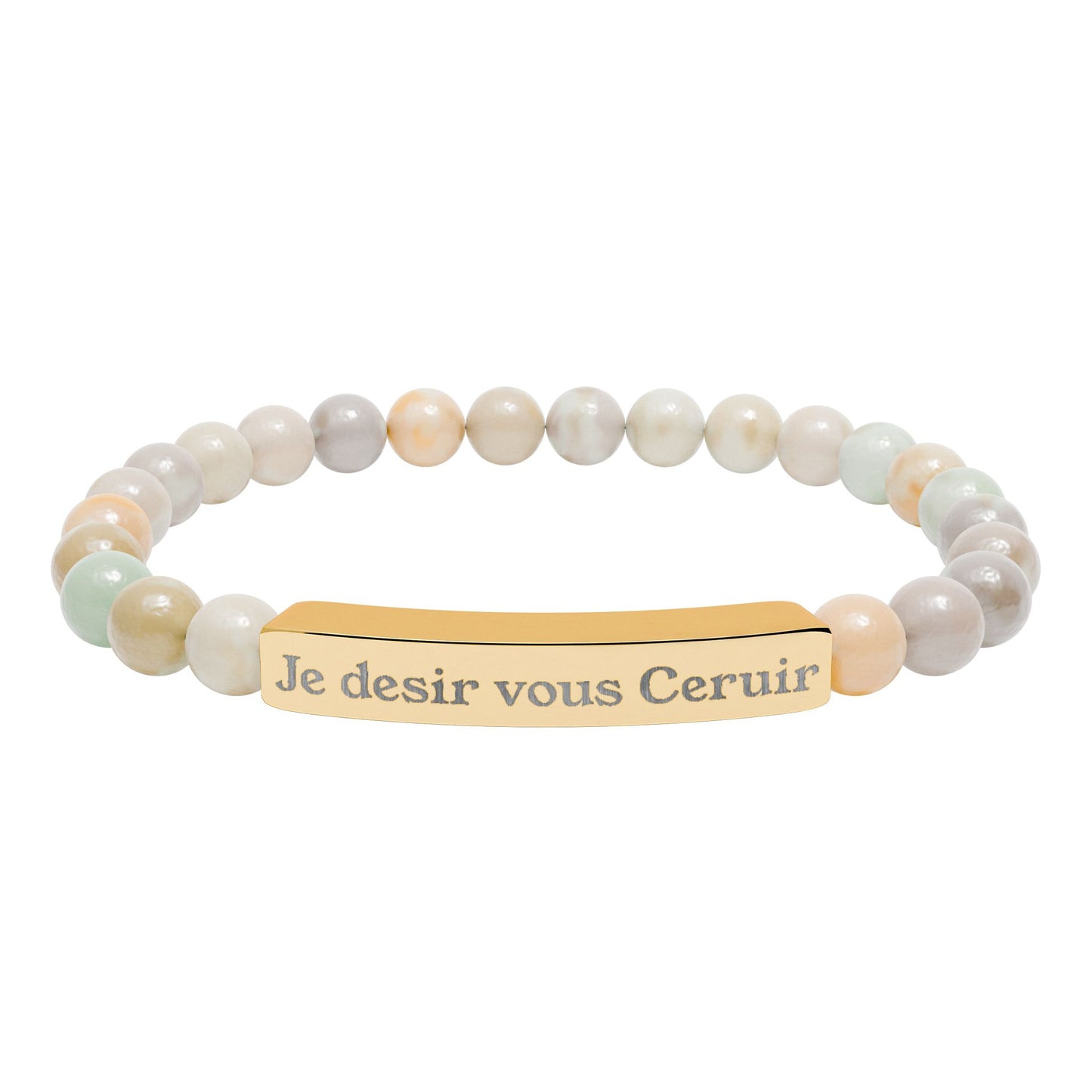 Je desir vous Ceruir Natural Stone Bead Bracelet