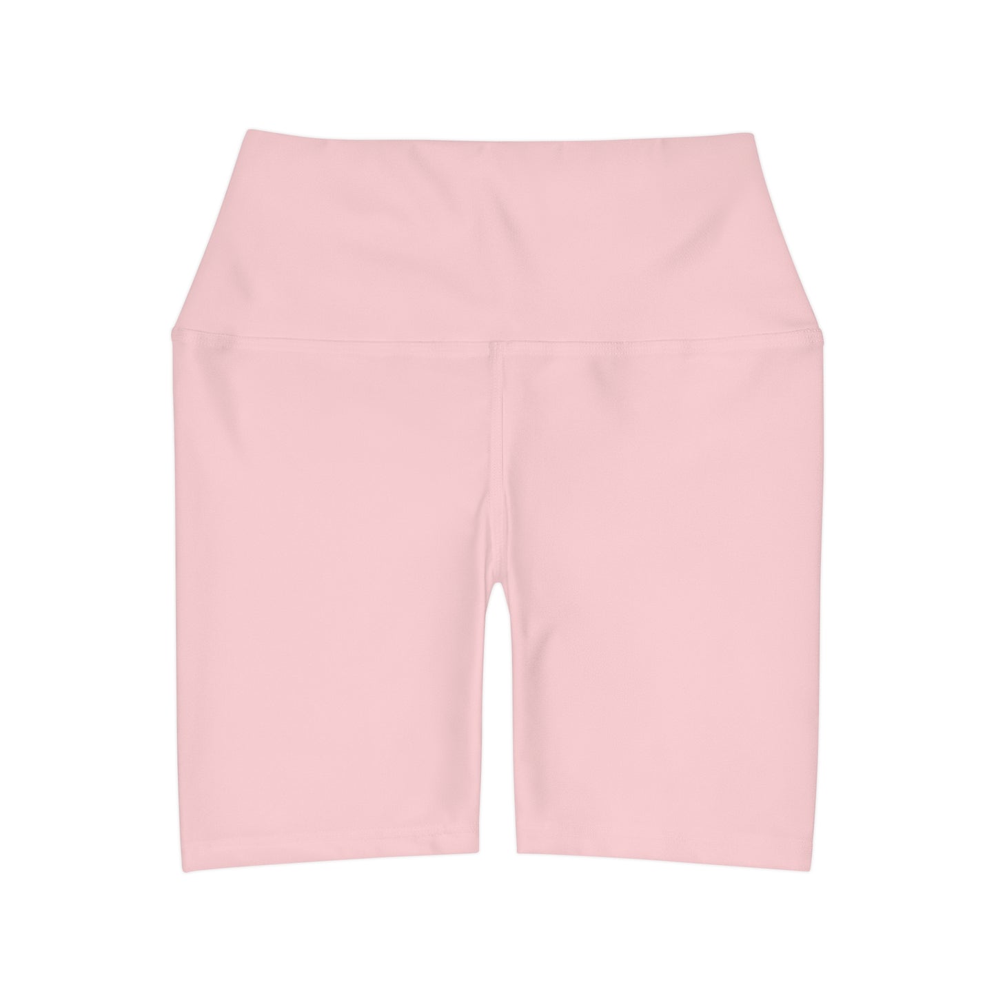 Blush Pink High Waisted Yoga Shorts