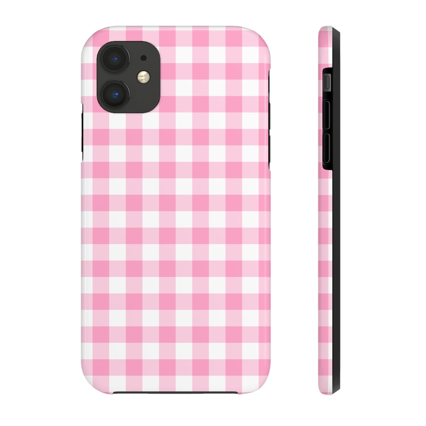 Pink Gingham Tough Phone Case