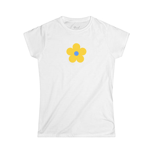 Yellow Flower Slim Fit Tee