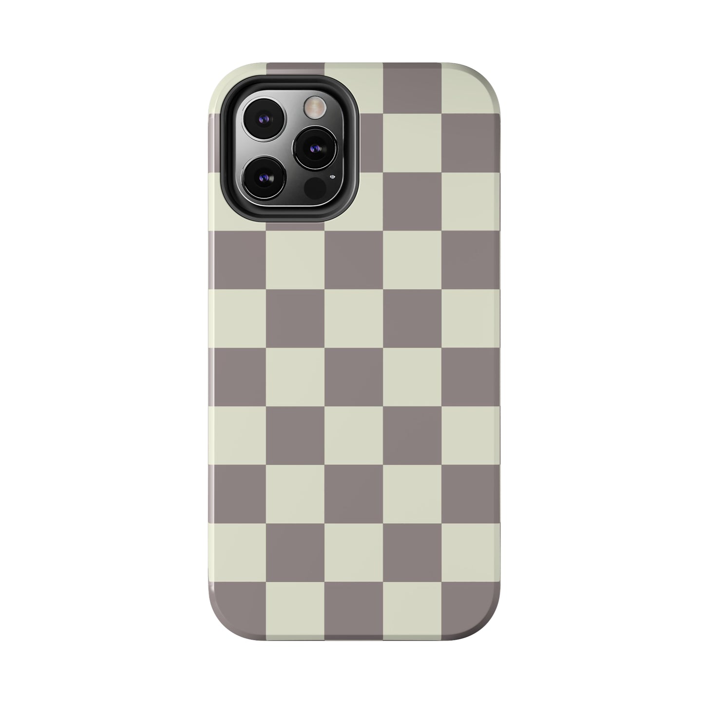 Checkerboard Tough Phone Case in Light