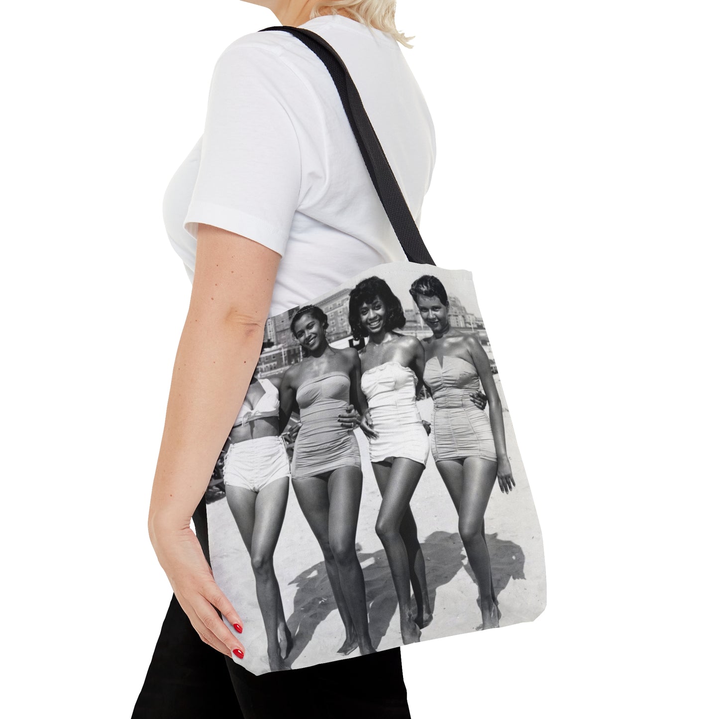 Four Black Women At The Beach Tote