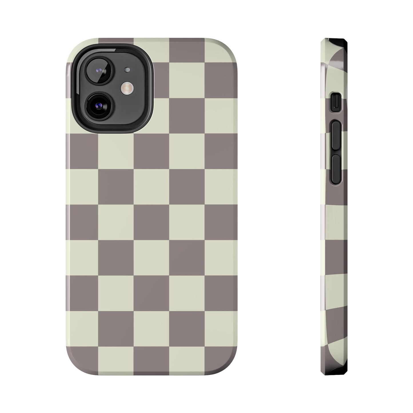 Checkerboard Tough Phone Case in Light