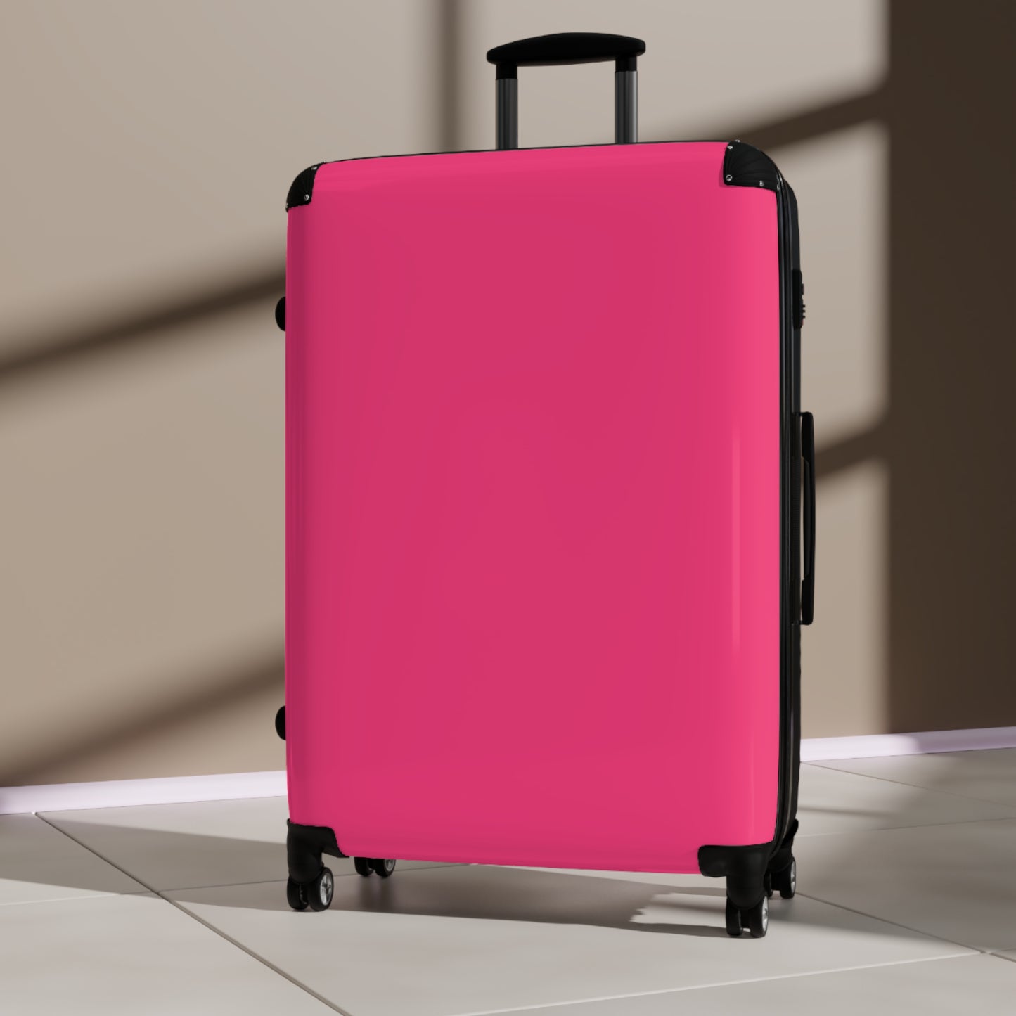 Neon Pink Suitcases