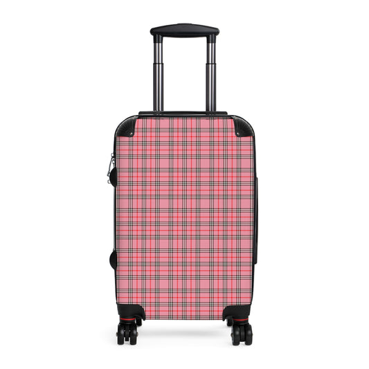 Pink Plaid Suitcases