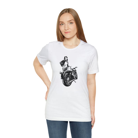 Biker Girl Regular Fit Tee