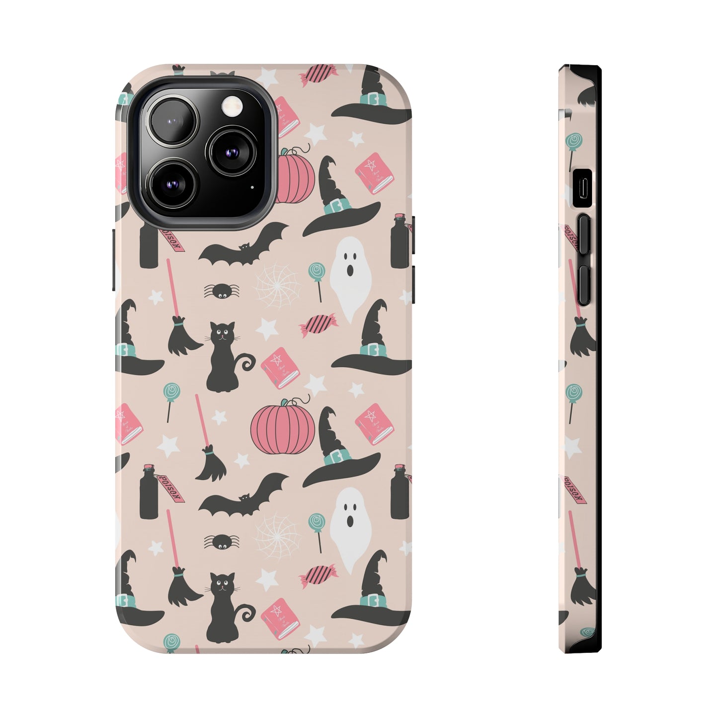 Pink Halloween Print Phone Case