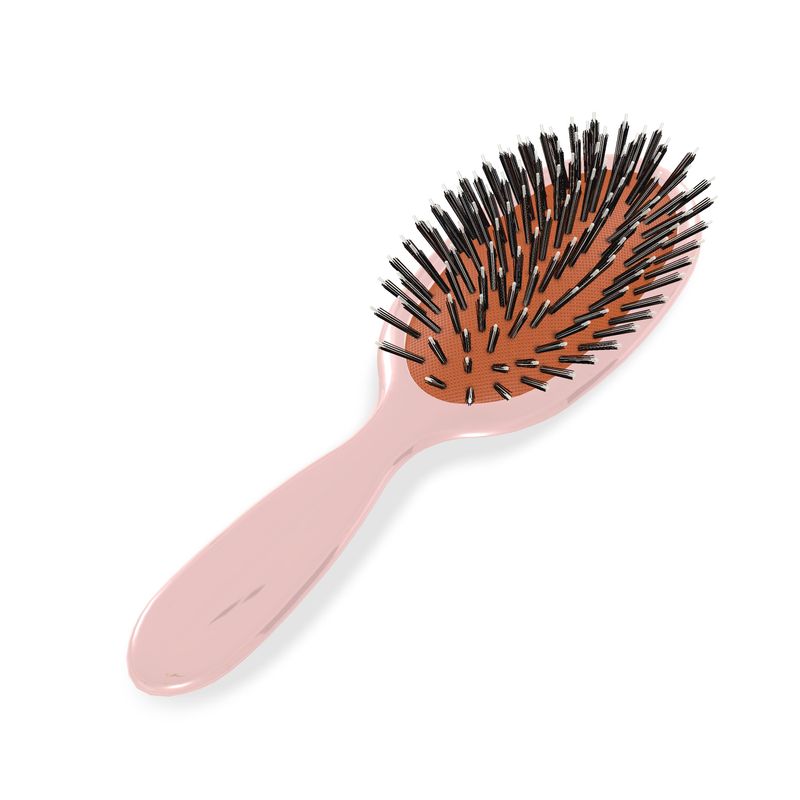 Pink Rose Hairbrush