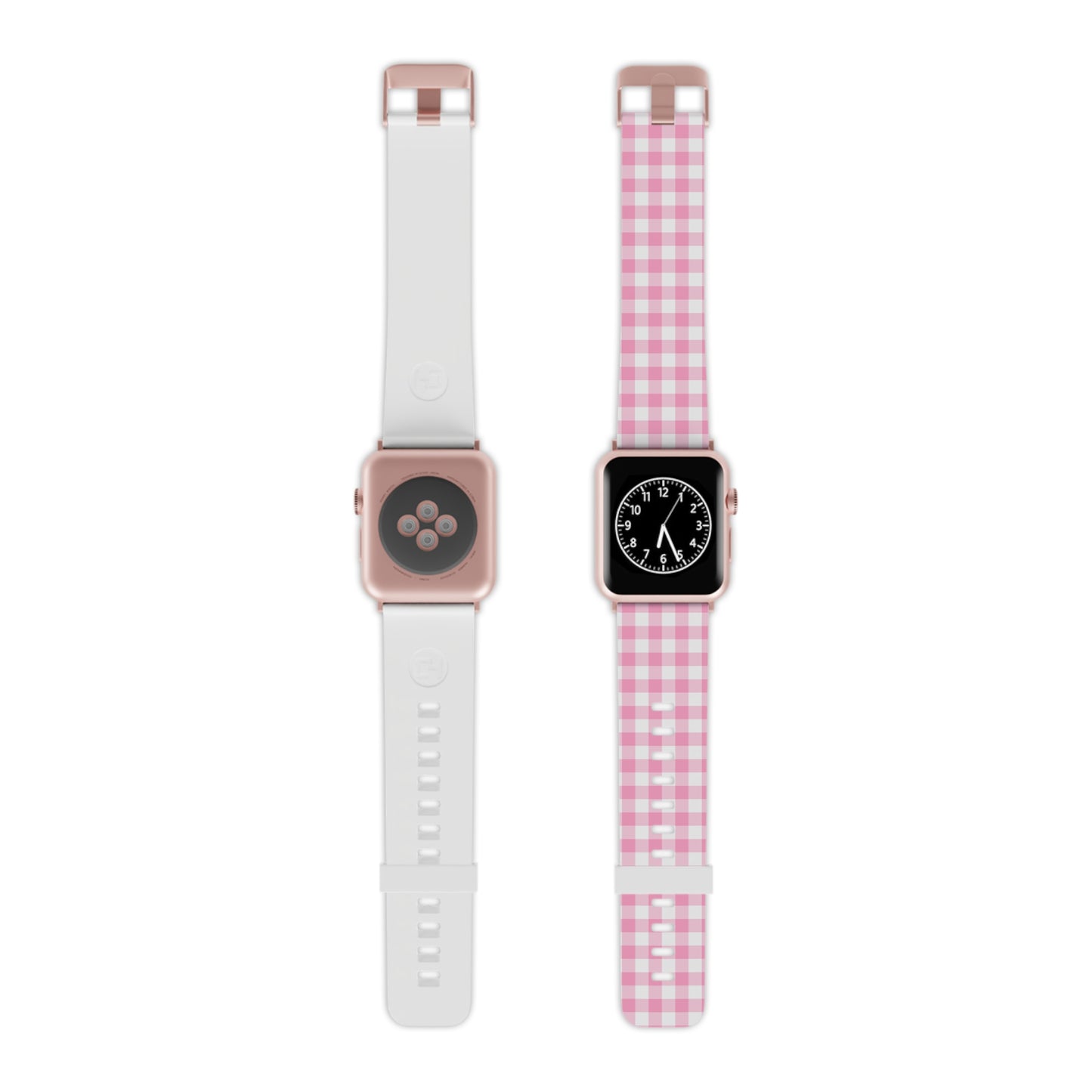 Pink Gingham Watch Band for Apple Watch