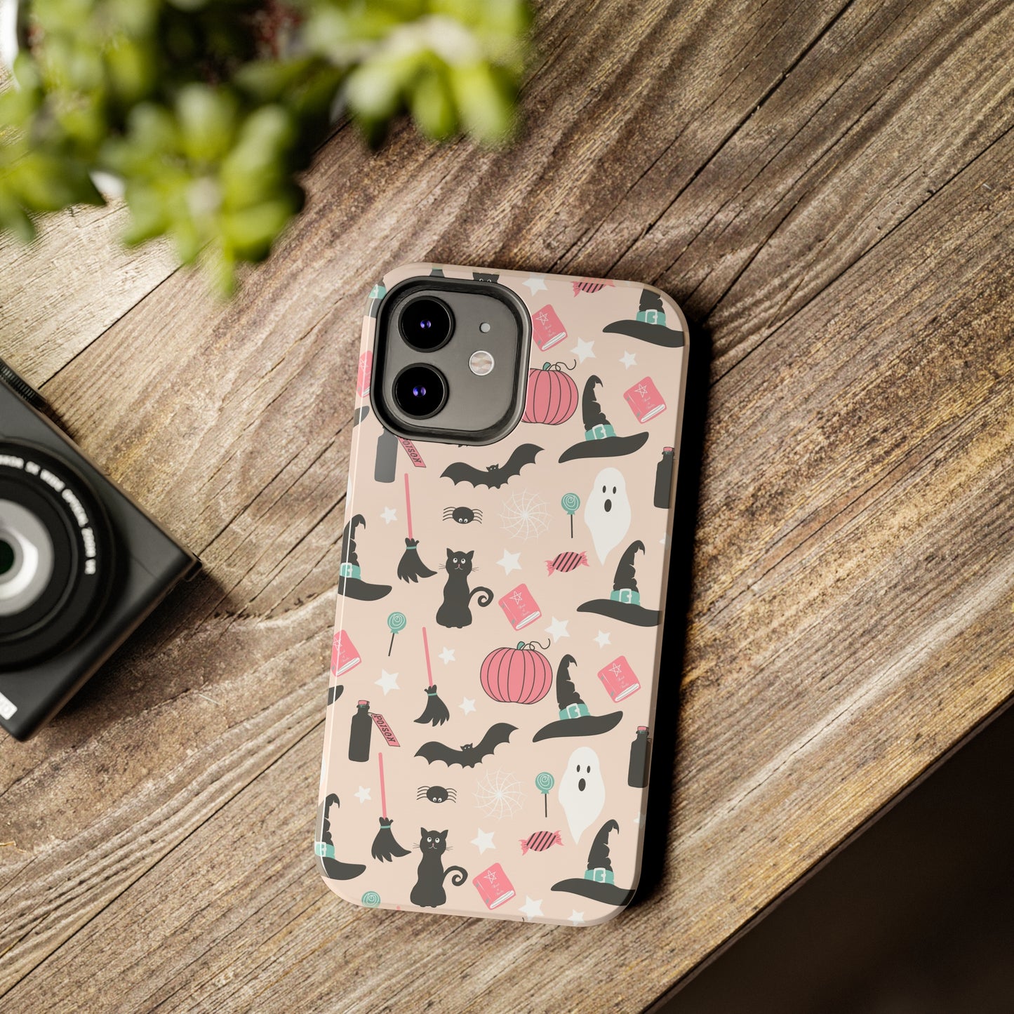 Pink Halloween Print Phone Case