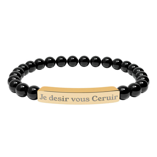 Je desir vous Ceruir Natural Stone Bead Bracelet