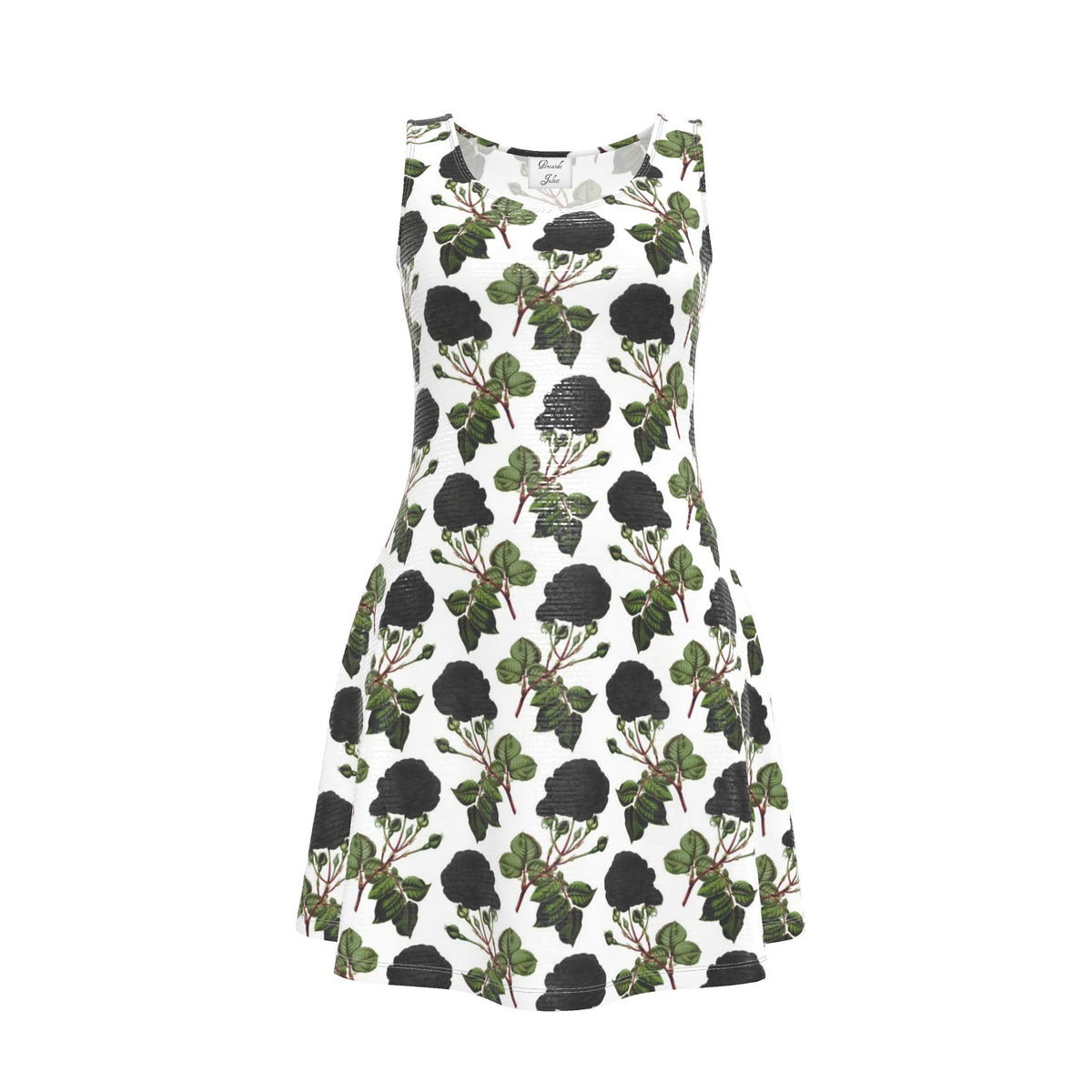 Black Roses Skater Dress