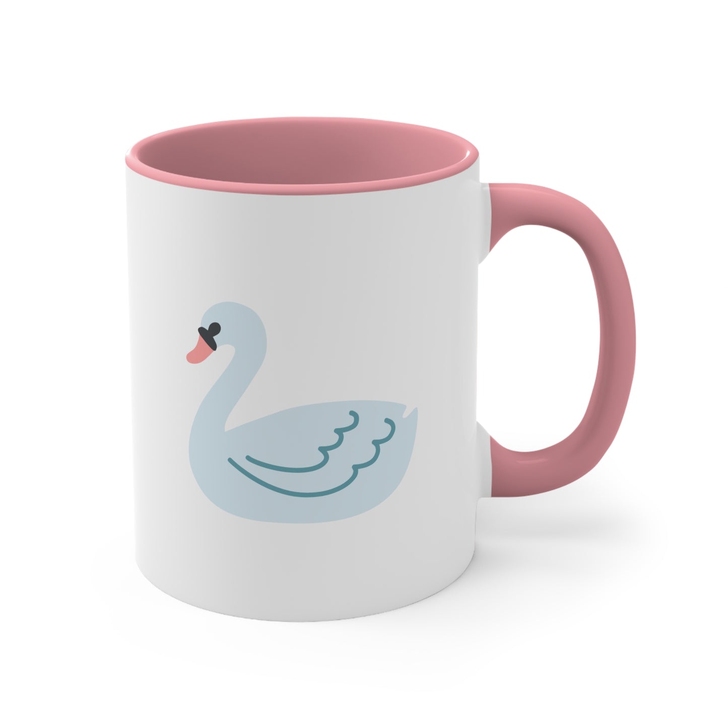 Swan Emoji Accent Mug