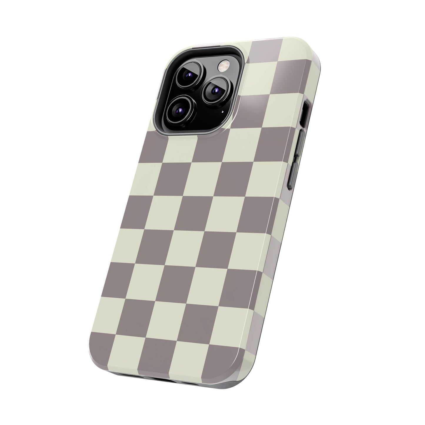 Checkerboard Tough Phone Case in Light