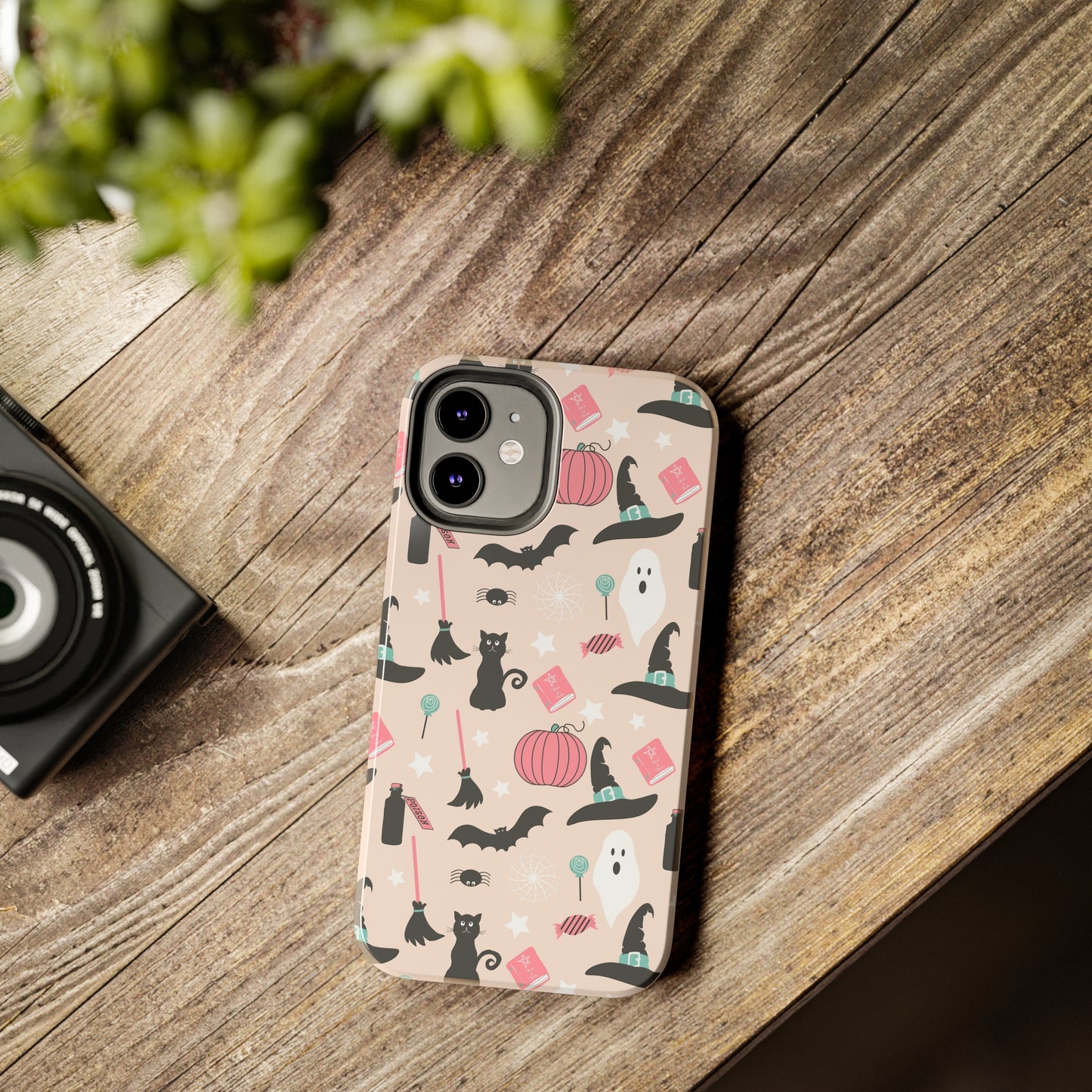 Pink Halloween Print Phone Case