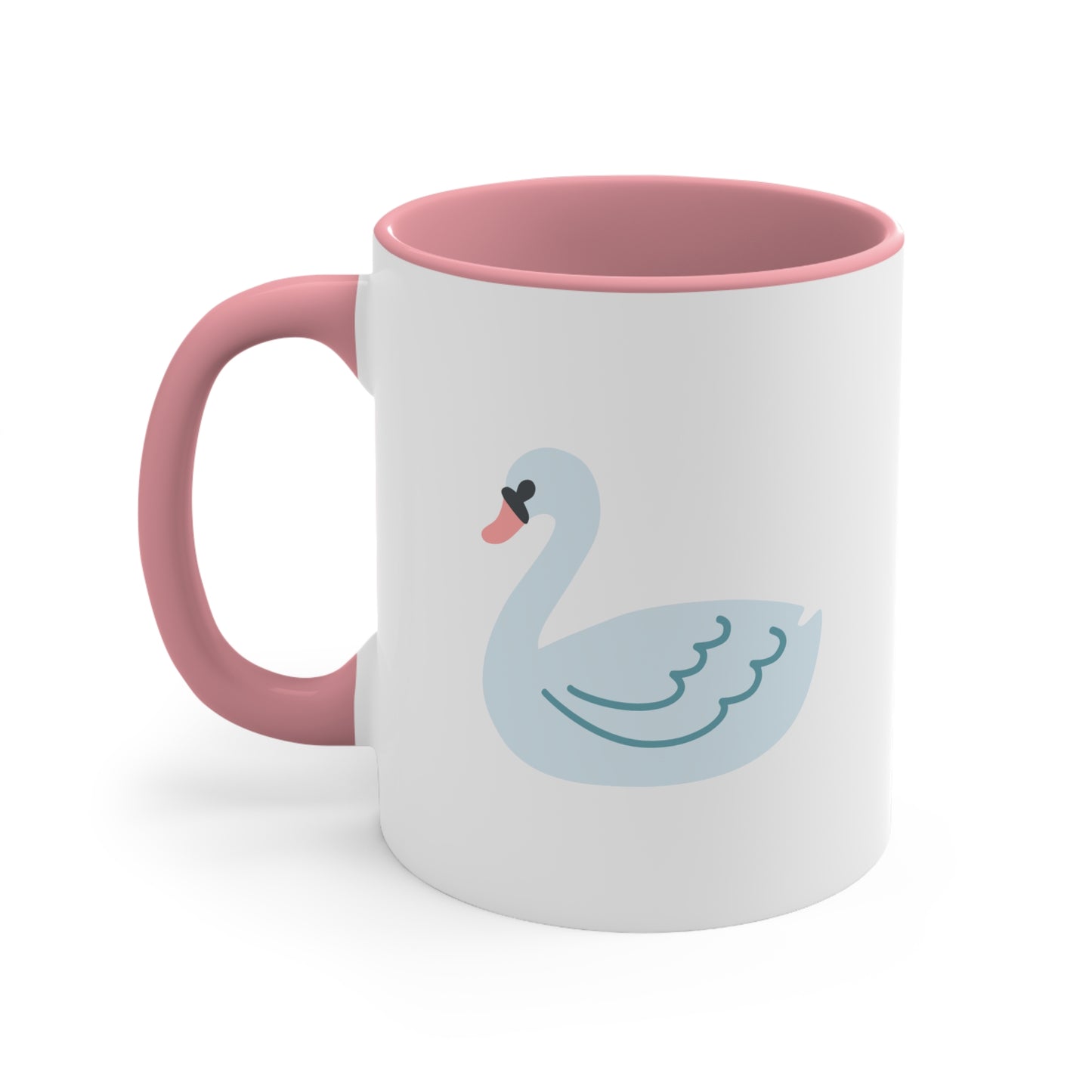 Swan Emoji Accent Mug