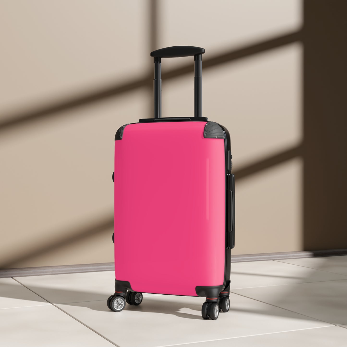 Neon Pink Suitcases