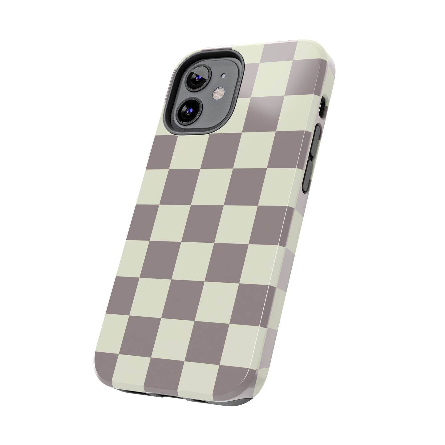 Checkerboard Tough Phone Case in Light