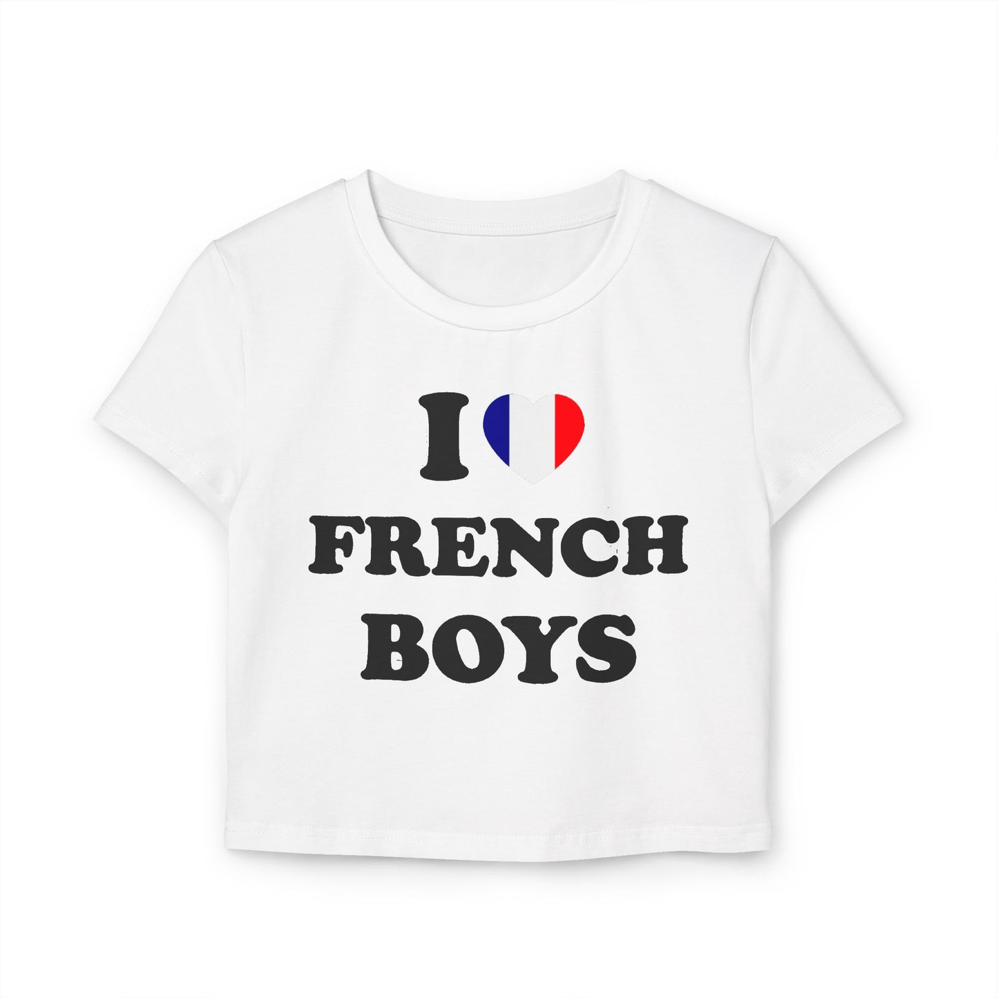 I Love French Boys Organic Cotton Baby Tee