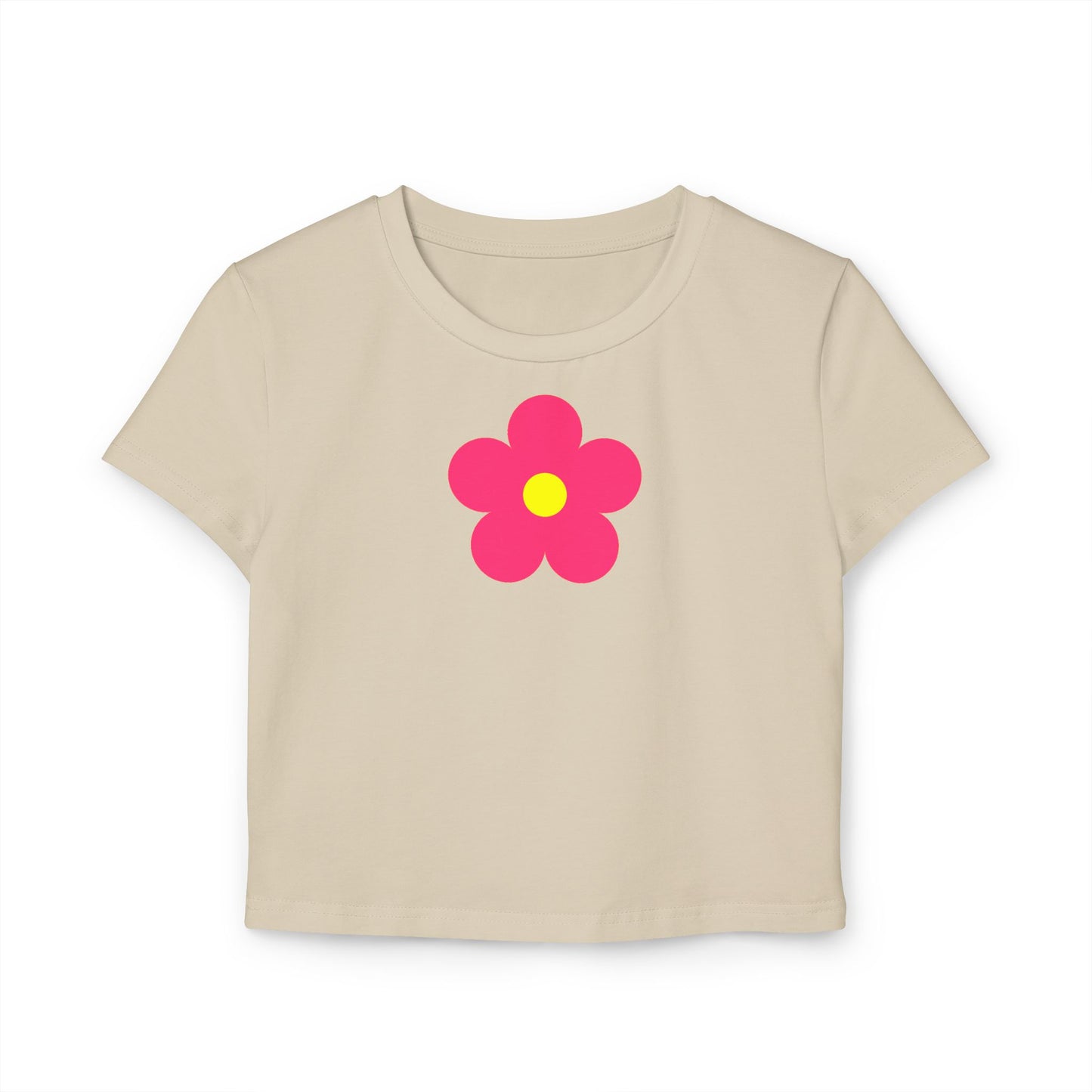 Pink Flower Organic Cotton Baby Tee