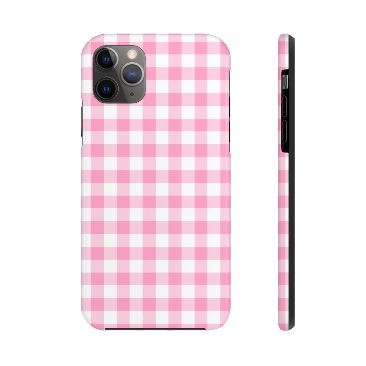 Pink Gingham Tough Phone Case